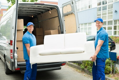 Removal van supporting recycling and reuse in East London