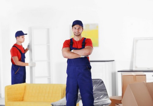 Van moving service helping with a local East London flat move
