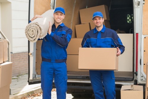 Careful transport of boxes and household items for a local move