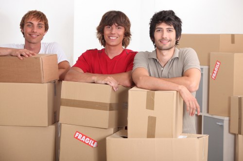 Pricing estimate for an East London removals job with boxes and furniture