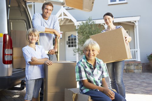 Careful loading of furniture for an East London delivery