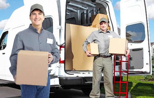 Careful handling of desks and office equipment during a move
